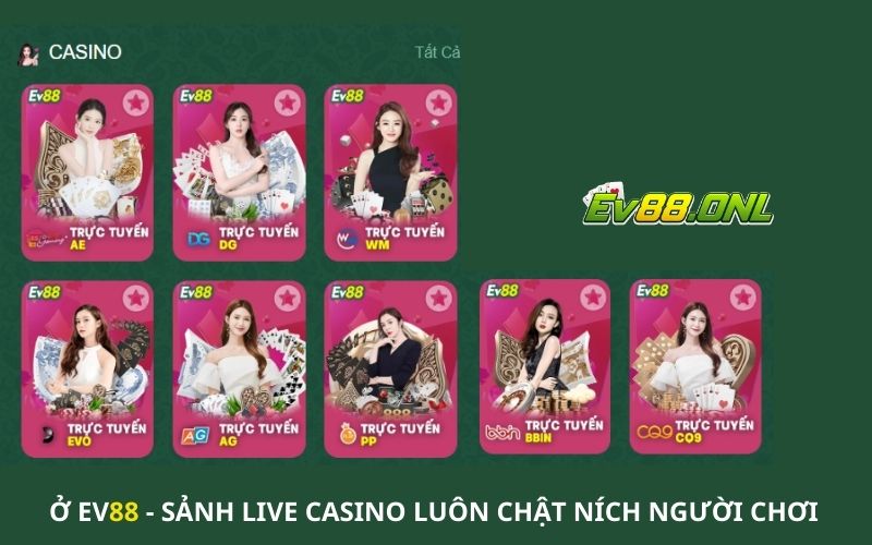 Những đối tác phát hành sòng bài casino trực tuyến đều có tỉ lệ đổi thưởng cạnh tranh nhất thị trường