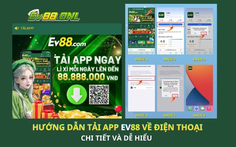 Ứng dụng EV88 tương thích với mọi hệ điều hành trên điện thoại, nếu bạn không cài đặt được vui lòng liên hệ CSKH